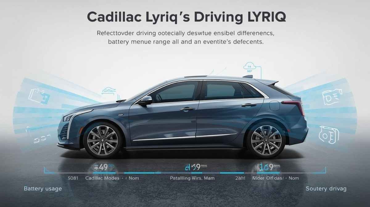 do the driving modes in cadillac lyriq offer different ranges or battery usages?