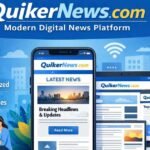 QuikerNews com modern digital news platform with clean mobile layout