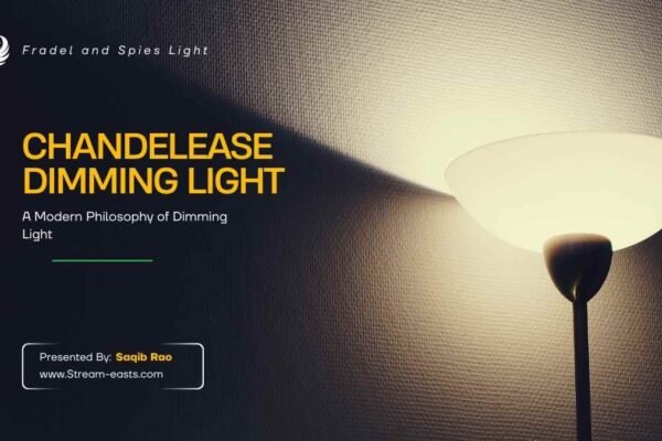 Chandelease evening with warm dim lighting creating calm atmosphere