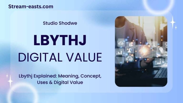 Lbythj digital concept explained with modern abstract visual