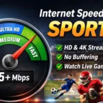 Internet speed for sports