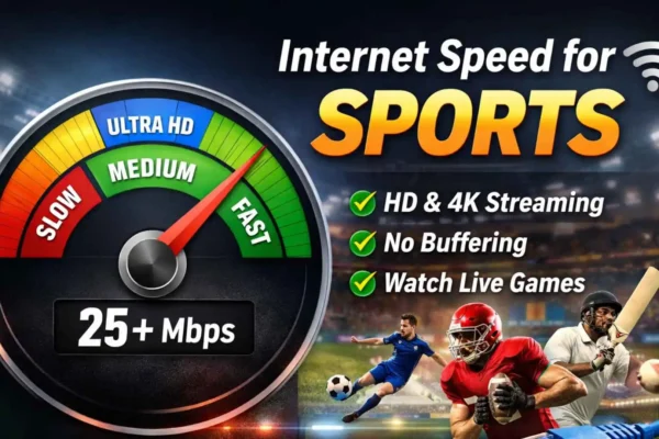 Internet speed for sports